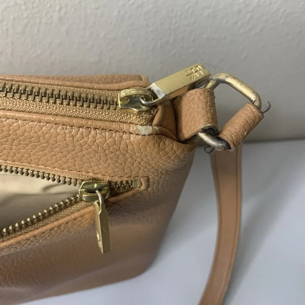 FRESHLY PICKED Women's Diaper Crossbody Shoulder Bag Tan Brown Vegan Leather